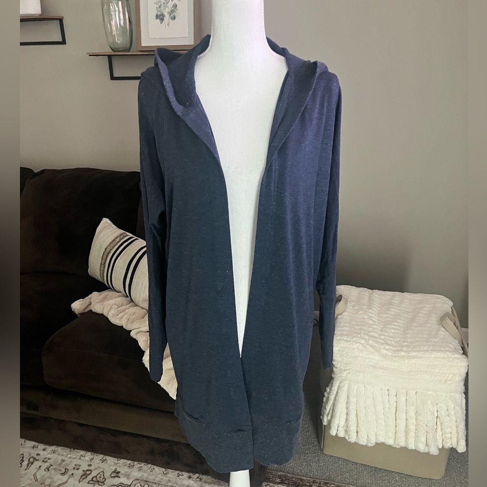 Soma Weekend Hooded Wrap/cardigan Lg